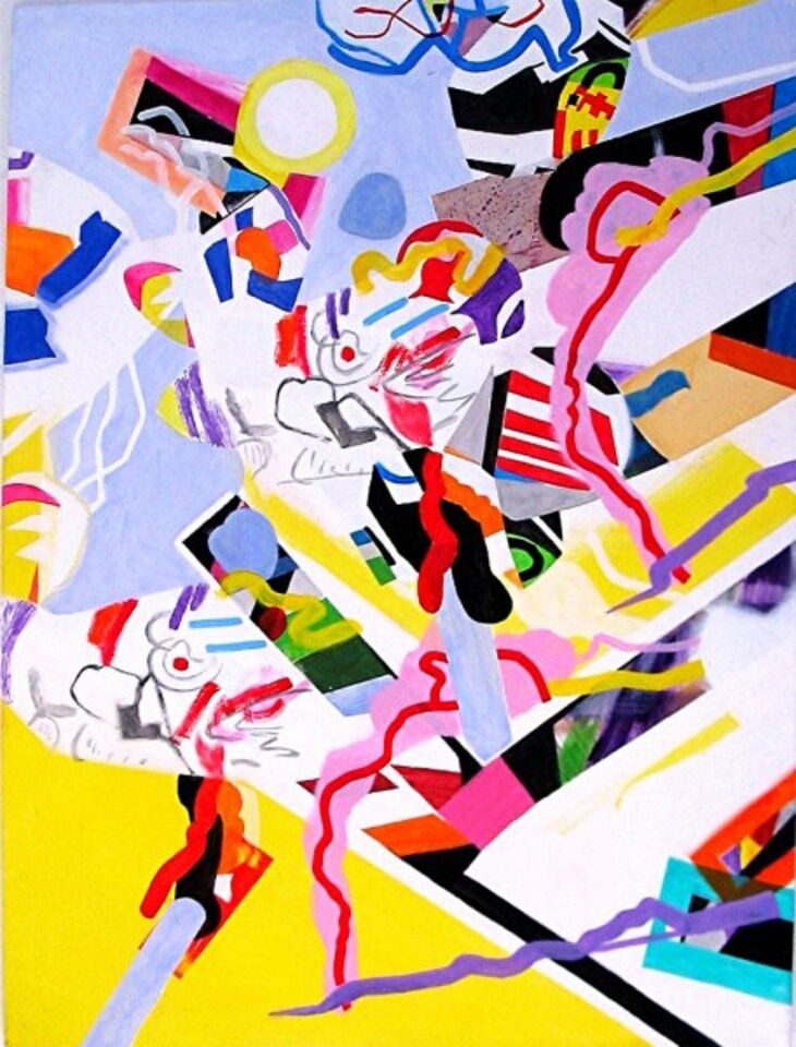 Karikatur, Acryl auf Leinwand, Barron Holland