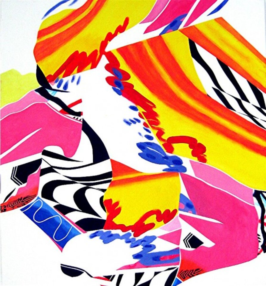 Streifen, Acryl auf Leinwand, Barron Holland