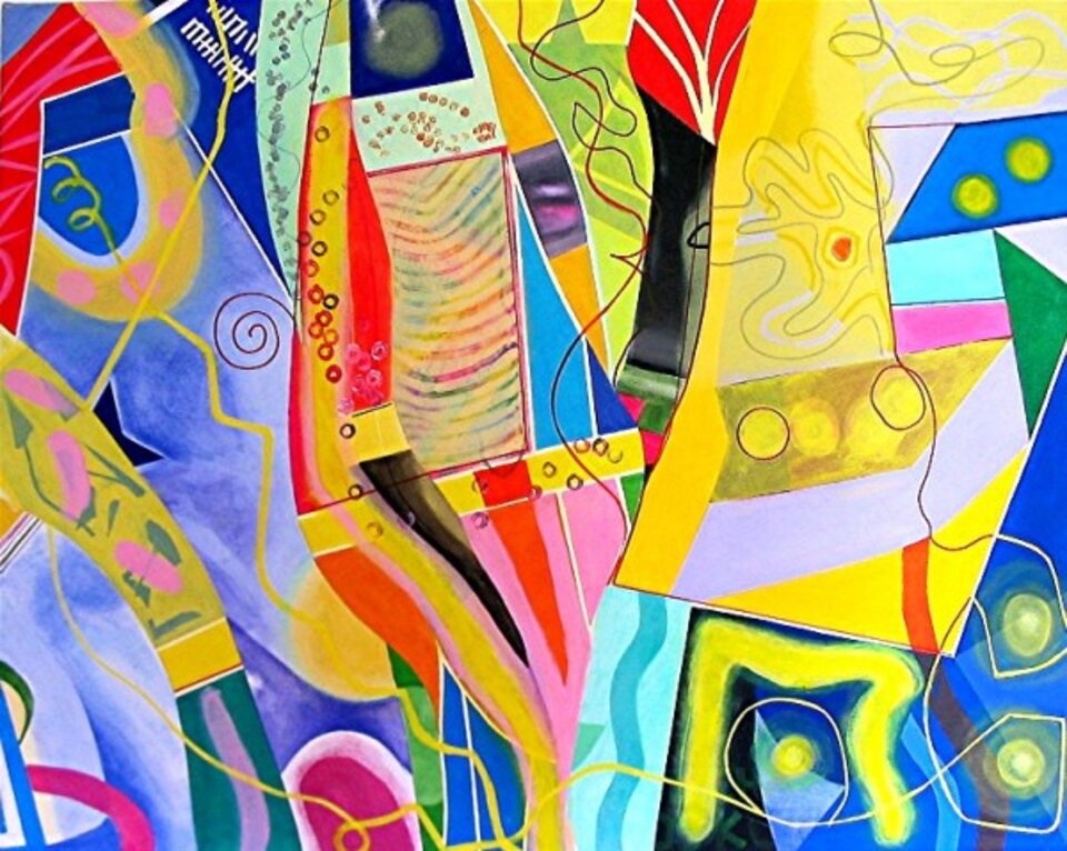 Festliche Stimmung, Acryl auf Leinwand, Barron Holland
