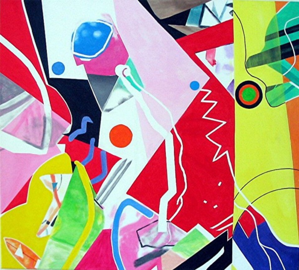 Frohes neues Jahr!, Acryl auf Leinwand, Barron Holland