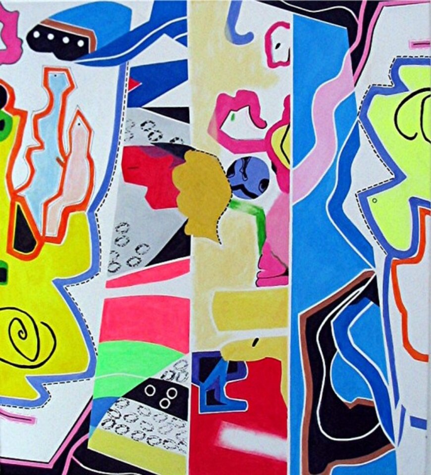Seltsame Tiere, Acryl auf Leinwand, Barron Holland