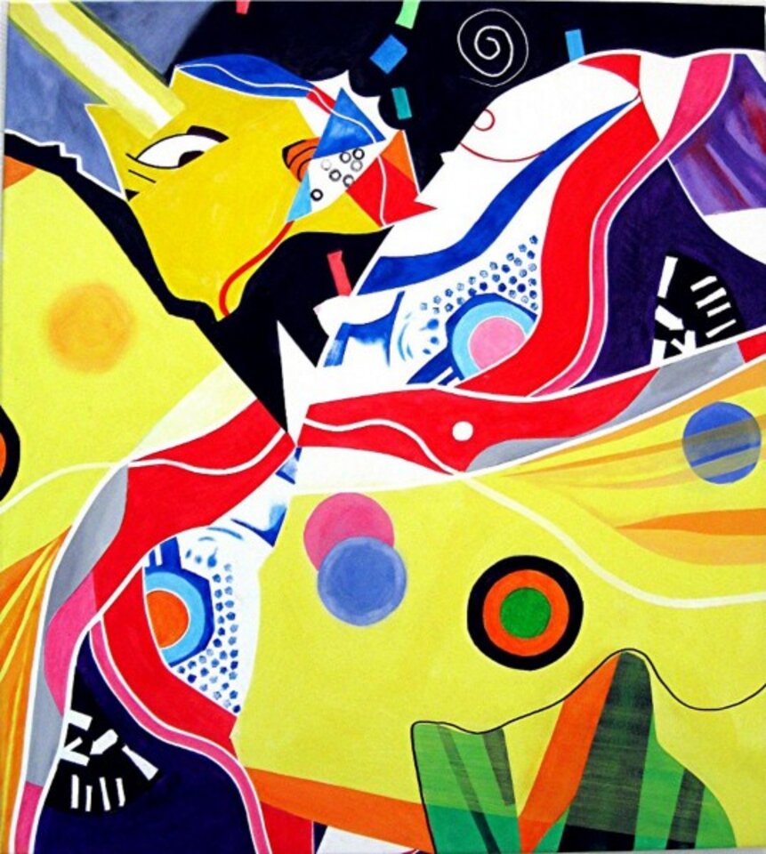 Erleuchtung, Acryl auf Leinwand, Barron Holland