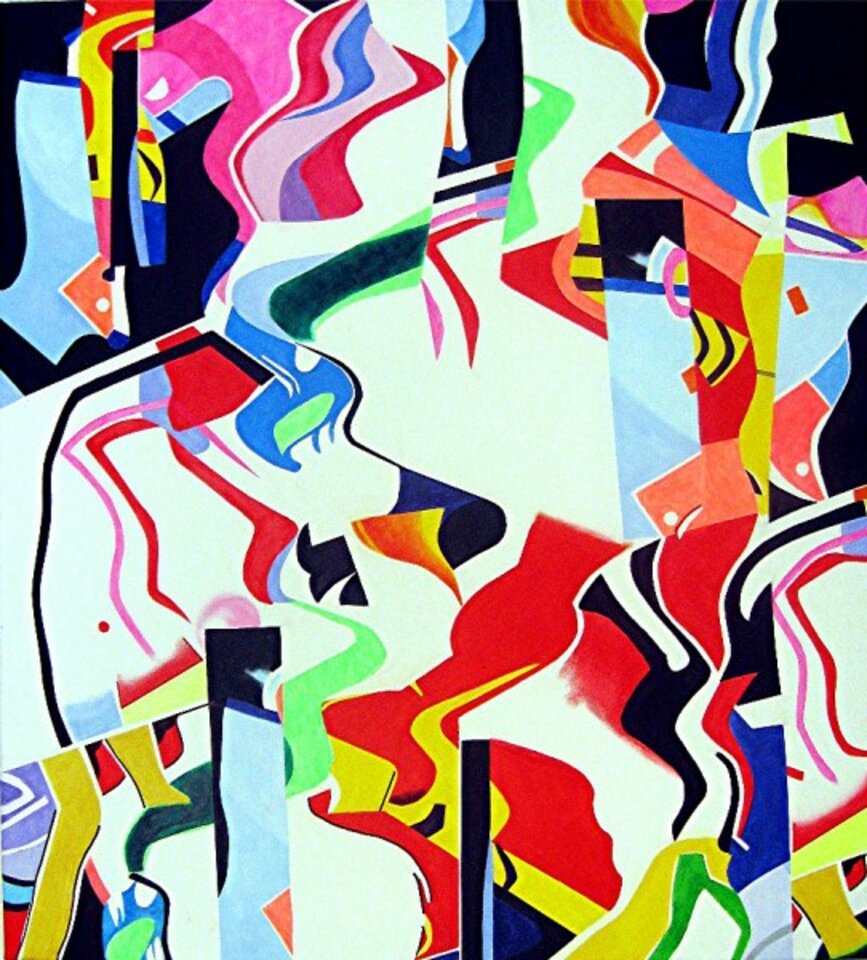 Schichten, Acryl auf Leinwand, Barron Holland