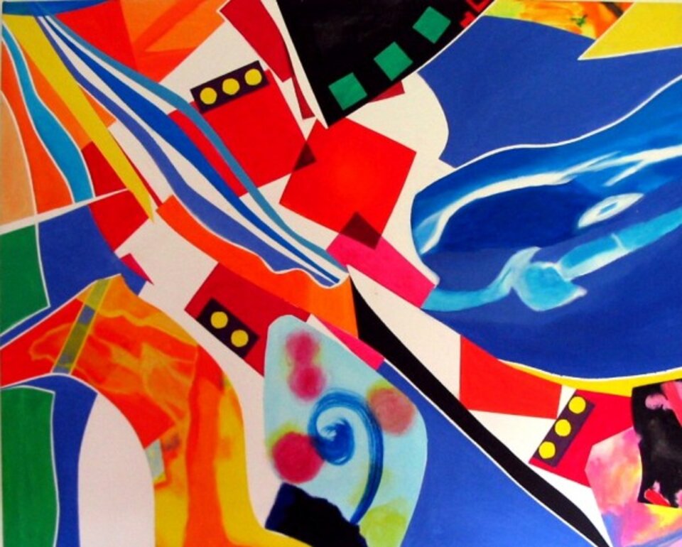 Überschwemmung, Acryl auf Leinwand, Barron Holland