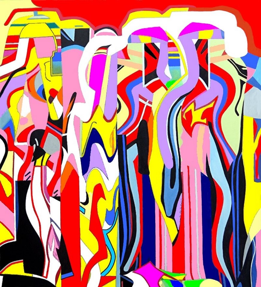 Delegation, Acryl auf Leinwand, Barron Holland