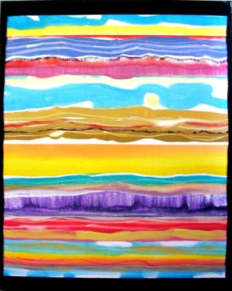 Wüstenhorizonte, Acryl auf Leinwand, Barron Holland