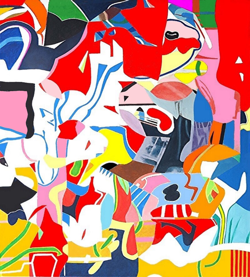 Wo ist der Gärtner?, Acryl auf Leinwand, Barron Holland