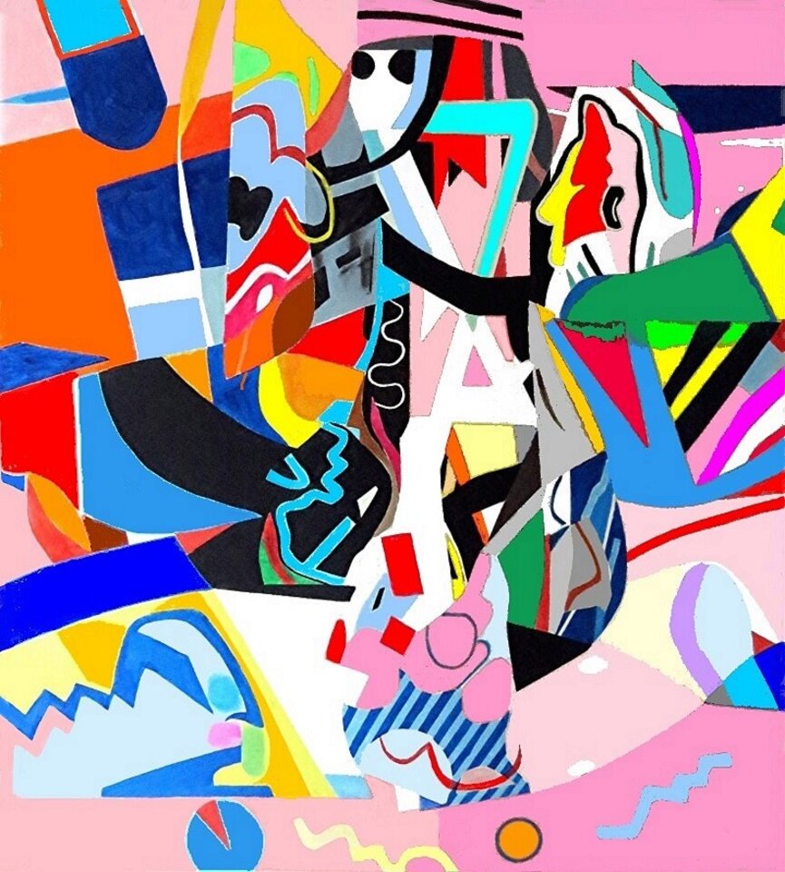 Symbolfabrik, Acryl auf Leinwand, Barron Holland
