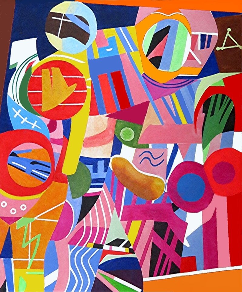 Neue Kreise, Acryl Auf leinwandbespanntem Malkarton, Barron Holland