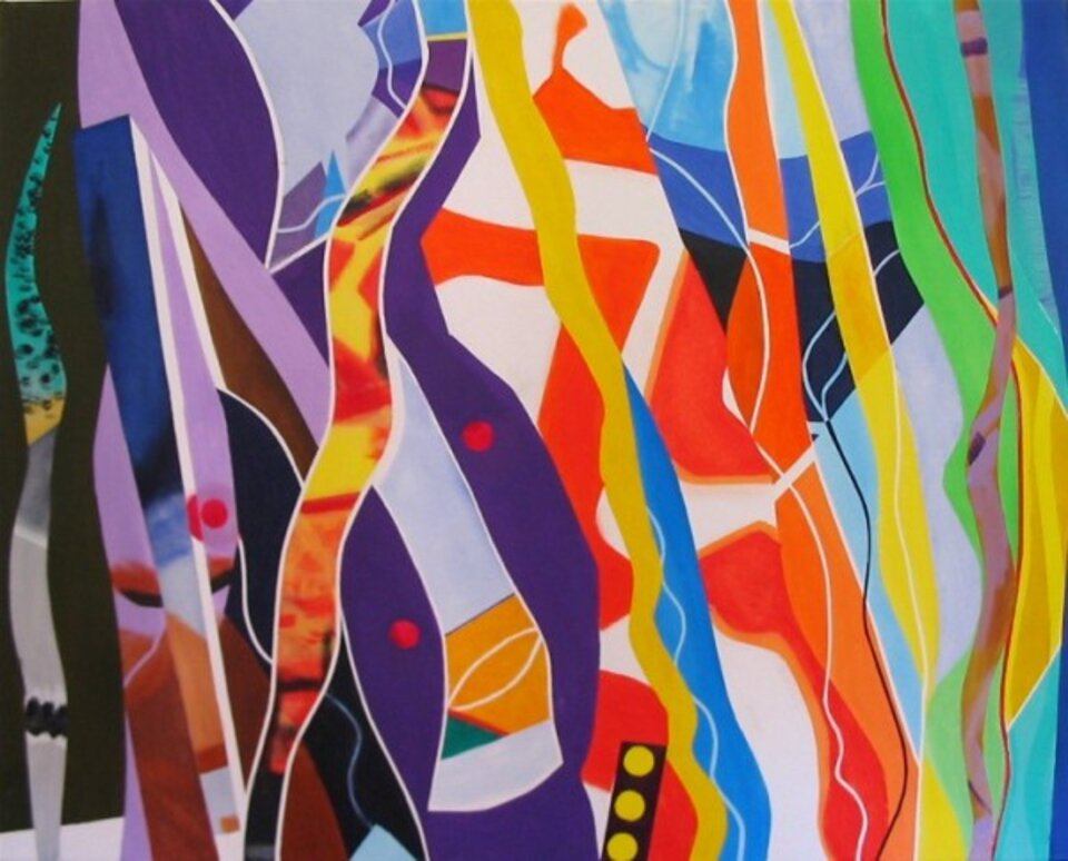 Geheimgarten, Acryl auf Leinwand, Barron Holland