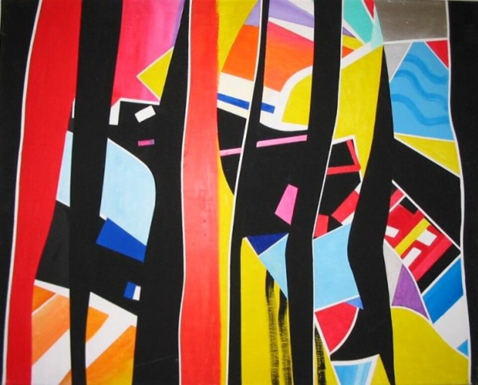 Farbgitter 2, Acryl auf Leinwand, Barron Holland
