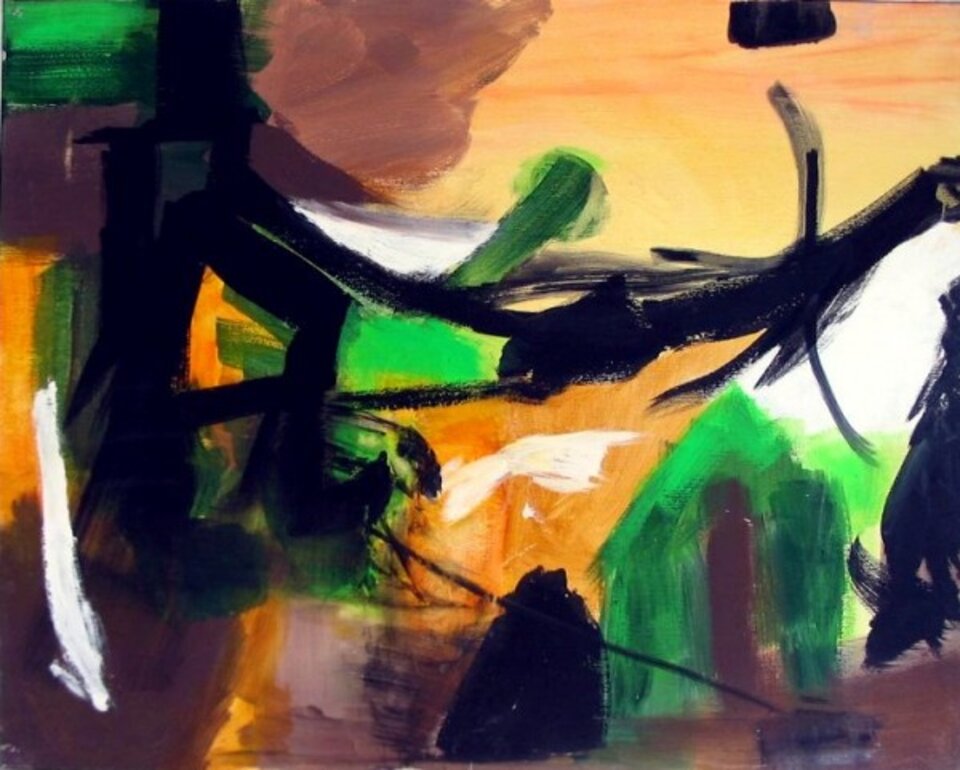 Erste Begegnung, Acryl auf Leinwand, Barron Holland