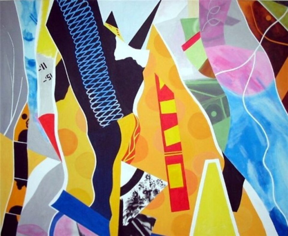Auf dem Sprung, Acryl auf Leinwand, Barron Holland