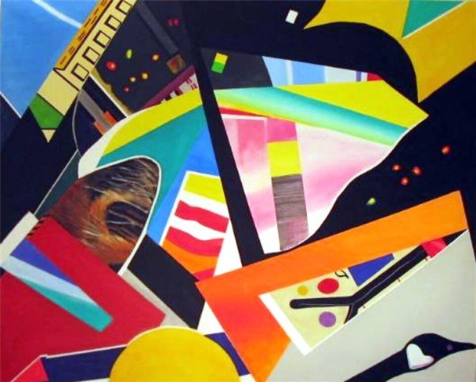 Fragmentierte Welt, Acryl auf Leinwand, Barron Holland