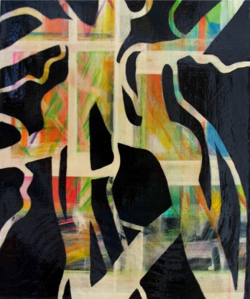Tanzende Bäume, Acryl auf Leinwand, Barron Holland