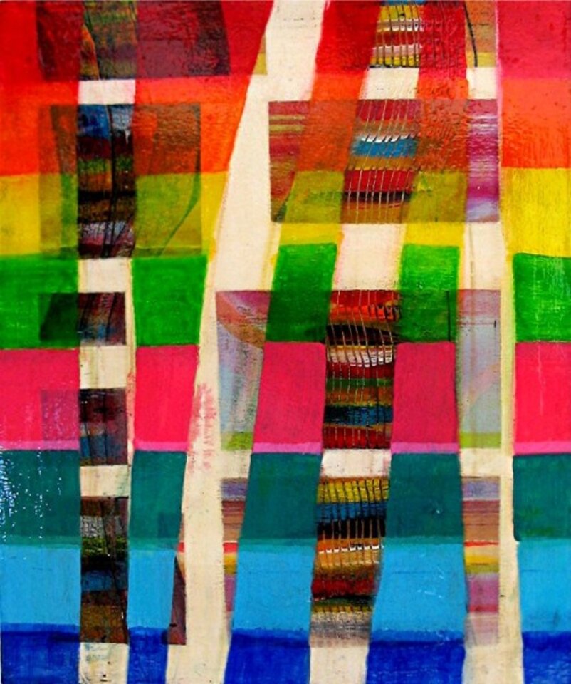 Erdstreifen, Acryl auf Leinwand, Barron Holland