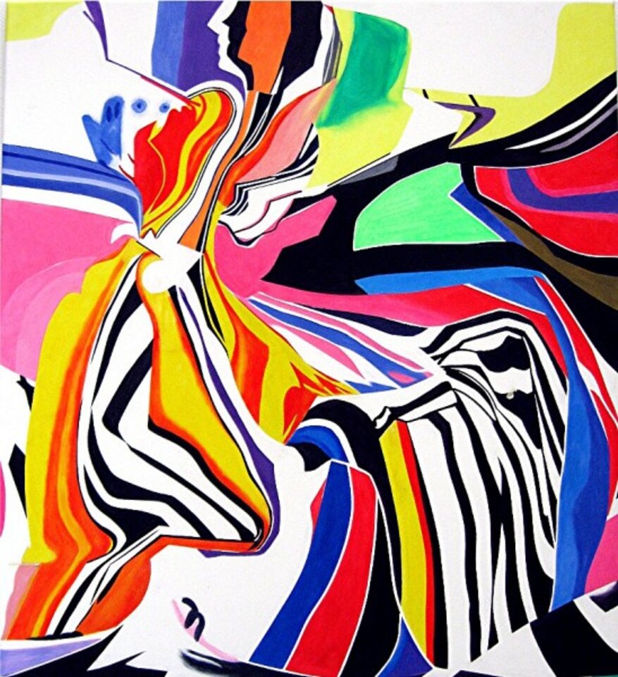 Dame, Acryl auf Leinwand, Barron Holland