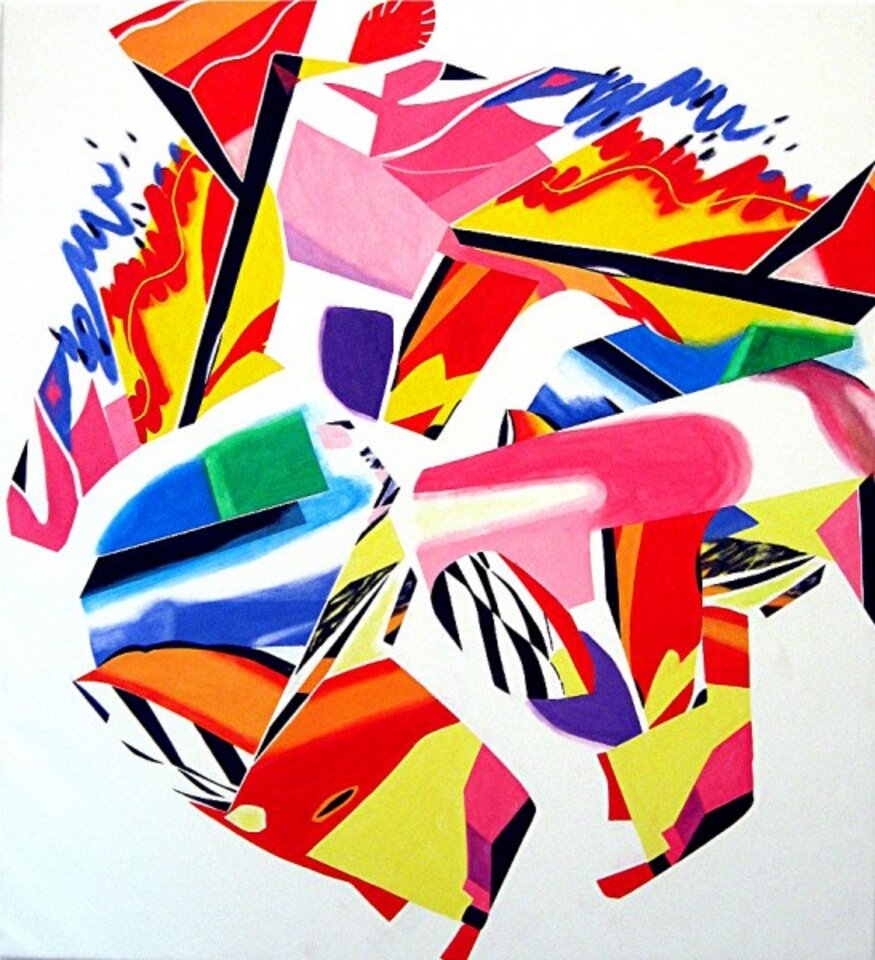 Schamane, Acryl auf Leinwand, Barron Holland