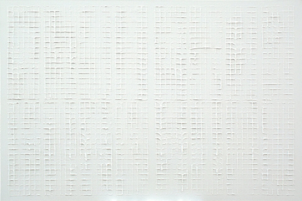 Monochrom Weiss Struktur, Michael Schmidt