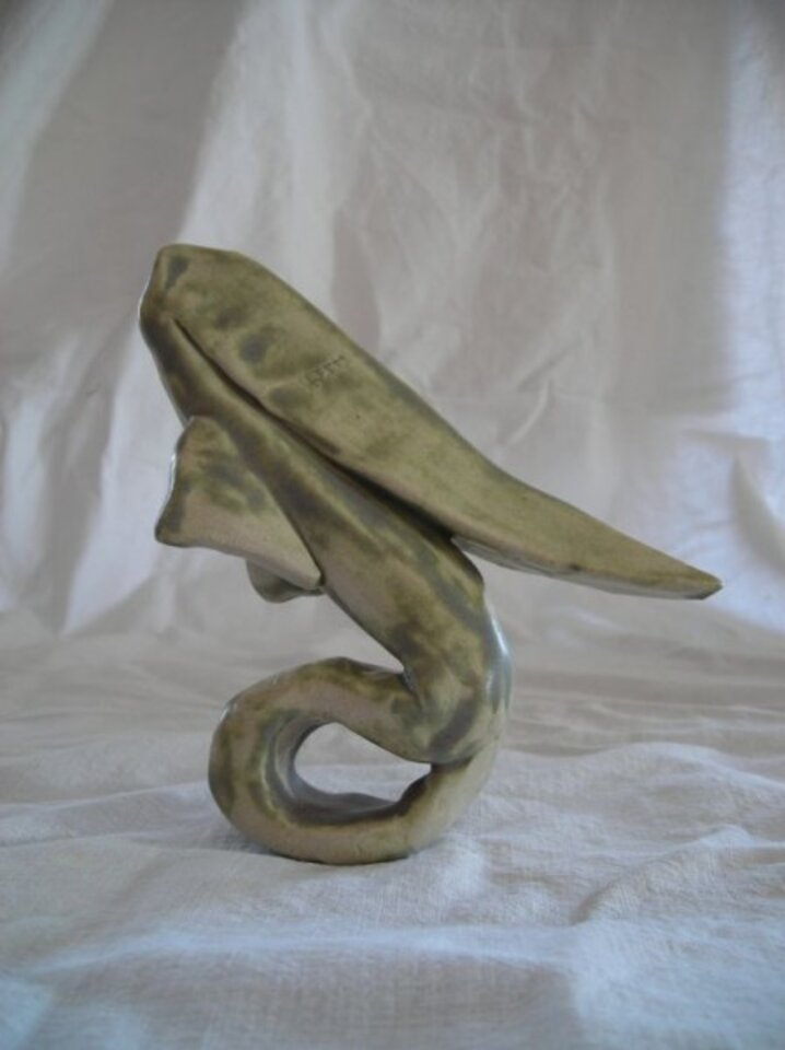 Seahorse, Skulptur aus Ton, Ulrike Held