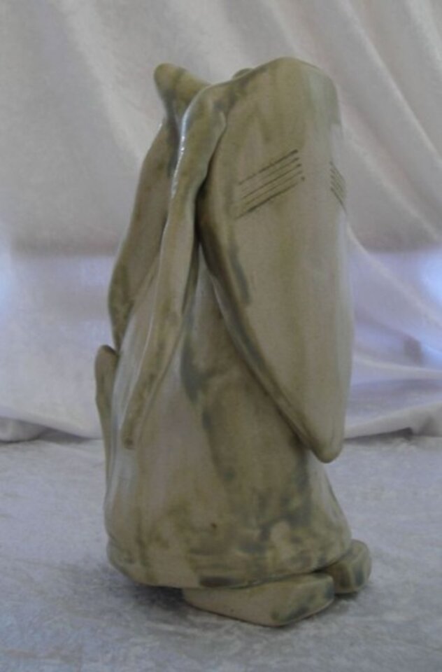 Der Denker, Skulptur aus Ton, Ulrike Held