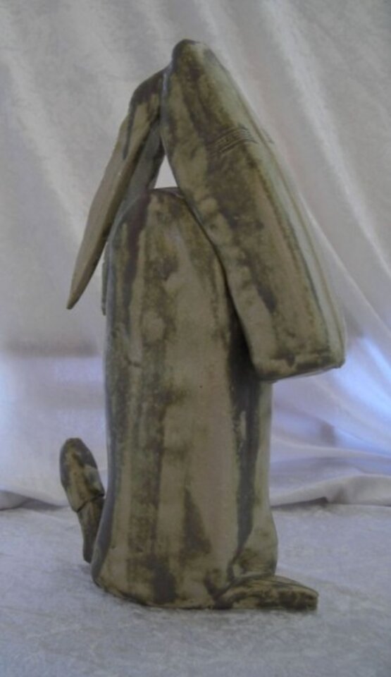 Der IA-Sager, Skulptur aus Ton, Ulrike Held