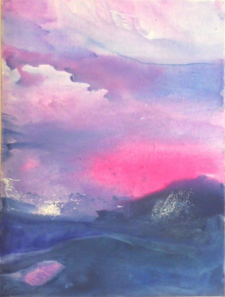 Sturmhimmel über dem Abendmeer, Mechthild Schütz-Frericks