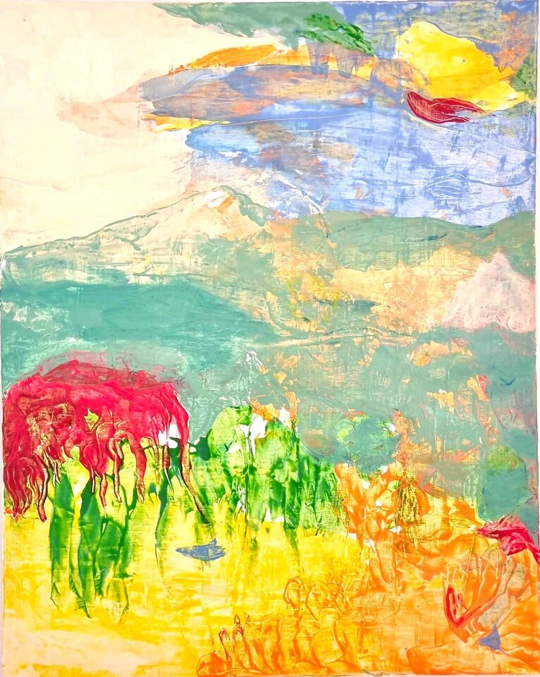 Paisaje del sueño 2  -  Landschaft aus Träumen 2, Mechthild Schütz-Frericks