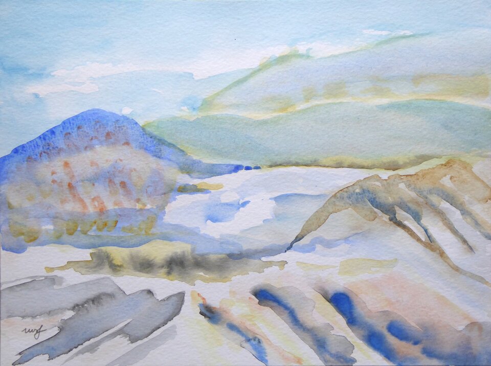 paisaje de colinas, Mechthild Schütz-Frericks