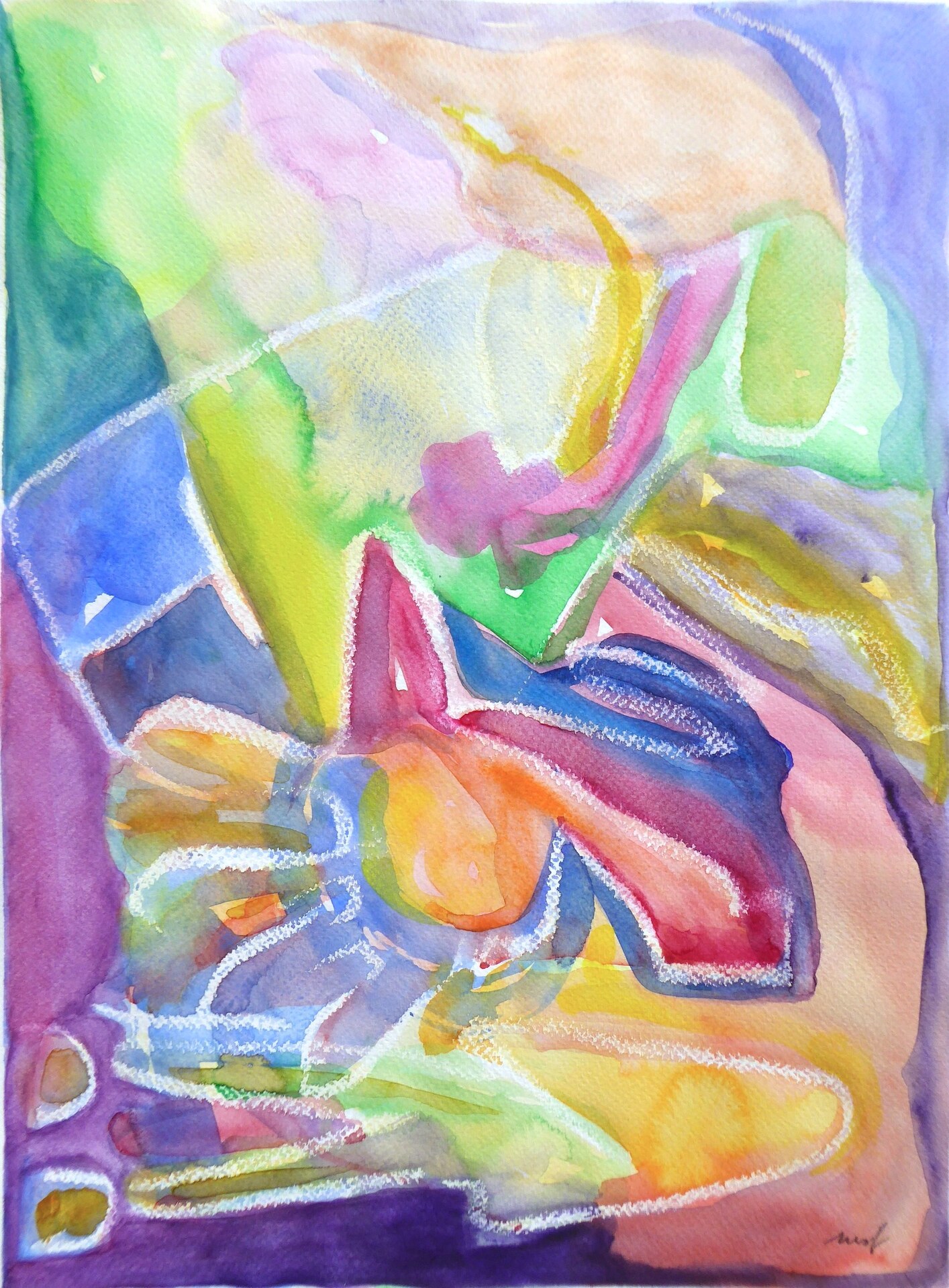 Farbtrilogie III -   triloga de colores III, Mechthild Schütz-Frericks