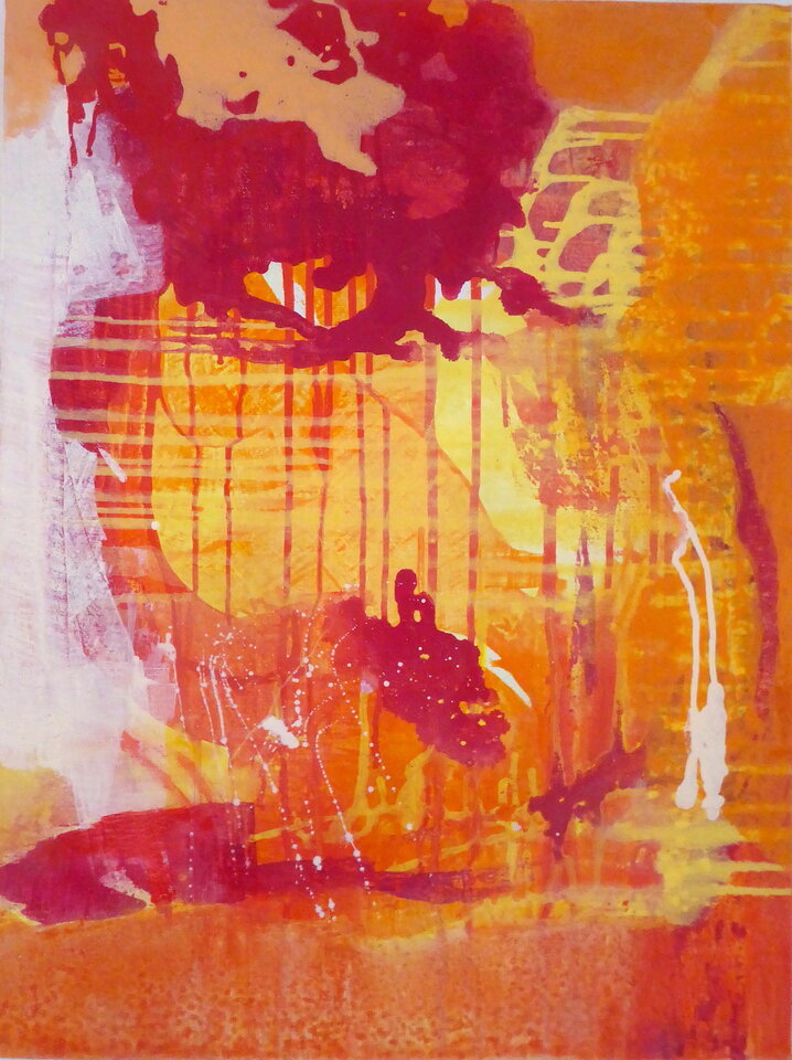 Farben-Fall am Schwanensee, Mechthild Schütz-Frericks