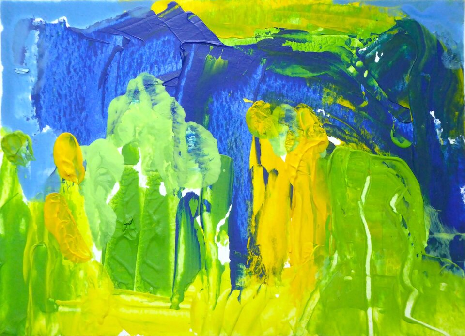 "Farbe spukt" I, Mechthild Schütz-Frericks