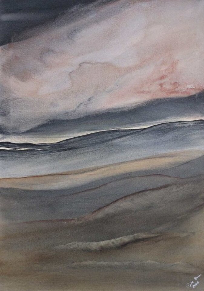 Abendlicht, Acryl auf Leinwand, Sigrid Braun-Umbach