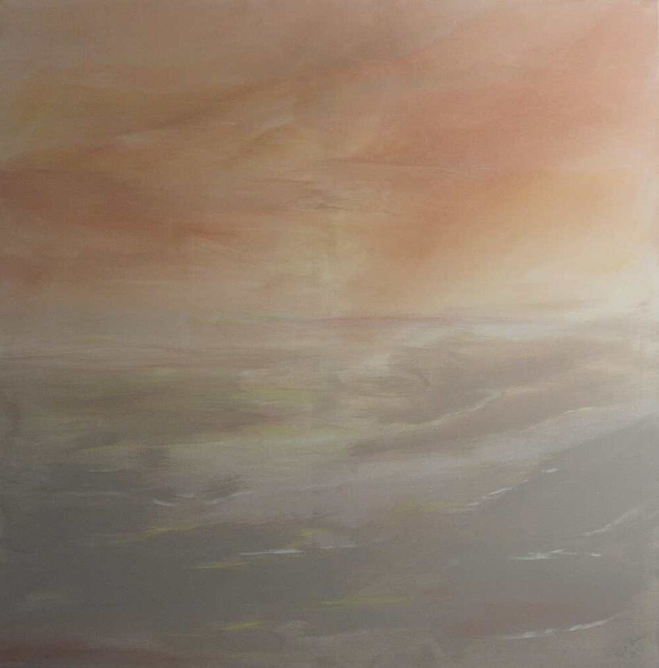 Abendmeer, Acryl auf Leinwand, Sigrid Braun-Umbach