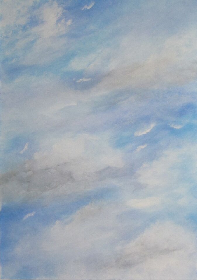 Im Anflug, Acryl auf Leinwand, Sigrid Braun-Umbach
