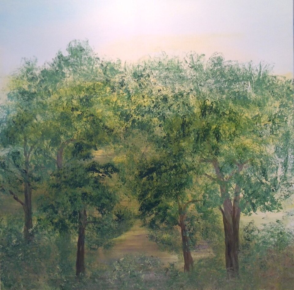 Vormittagslicht, Acryl auf Leinwand, Sigrid Braun-Umbach