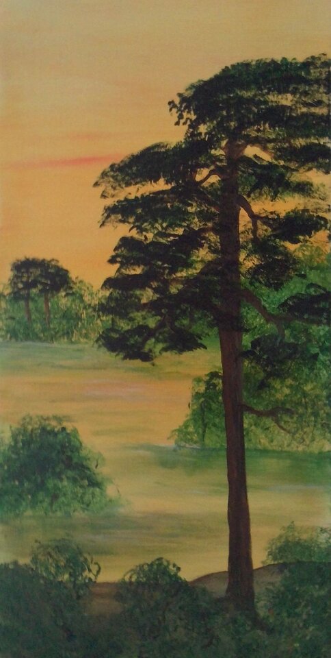 Grunewaldabend, Acryl auf Leinwand, Sigrid Braun-Umbach