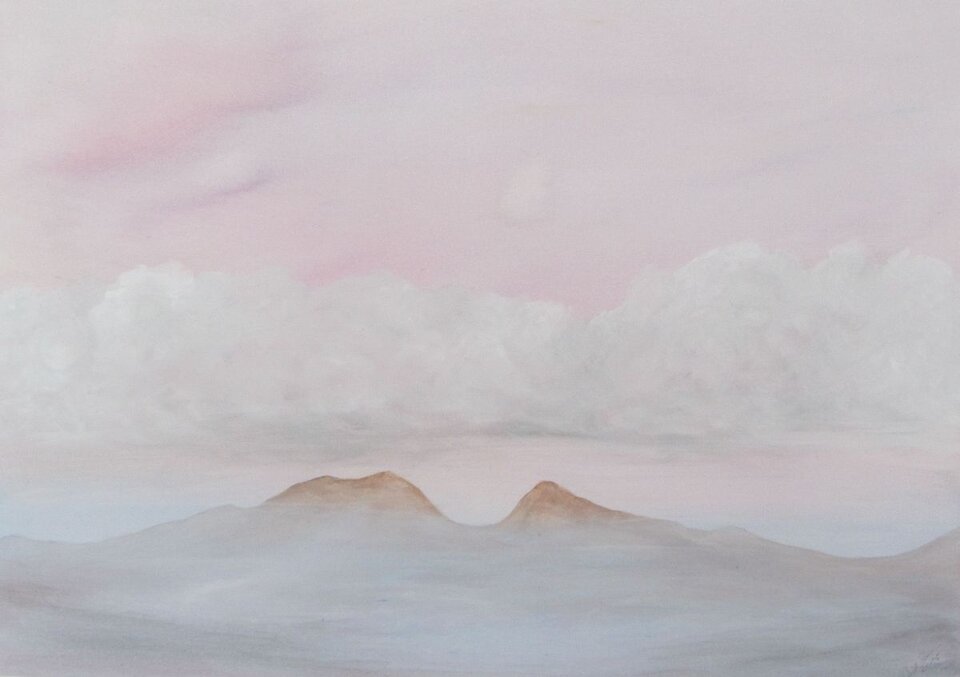 Abendwolken, Acryl auf Leinwand, Sigrid Braun-Umbach