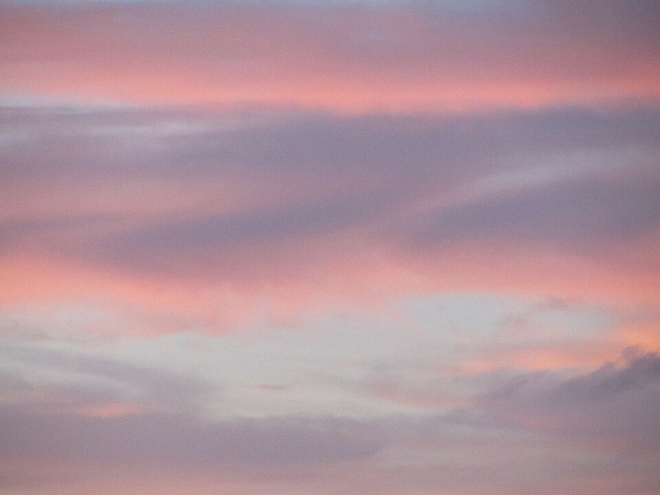 Abendwolken, Digitalfotografie auf Papier, Sigrid Braun-Umbach