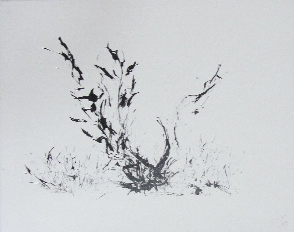 Grasbaum 1, Acryl auf Leinwand, Sigrid Braun-Umbach