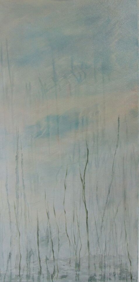 Sumpfgras, Acryl auf Leinwand, Sigrid Braun-Umbach