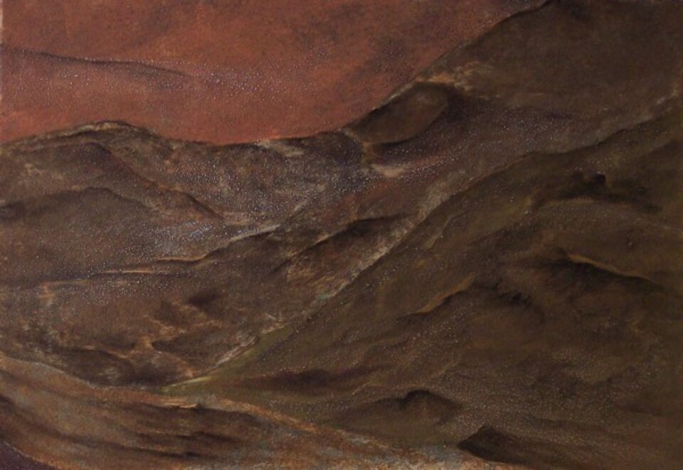 Ruta de los Volcanes II, Mischtechnik auf Leinwand, Sigrid Braun-Umbach