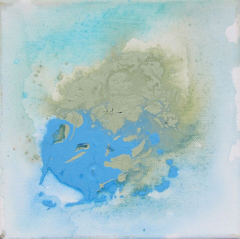 Im Fluss 4, Acryl auf Leinwand, Sigrid Braun-Umbach