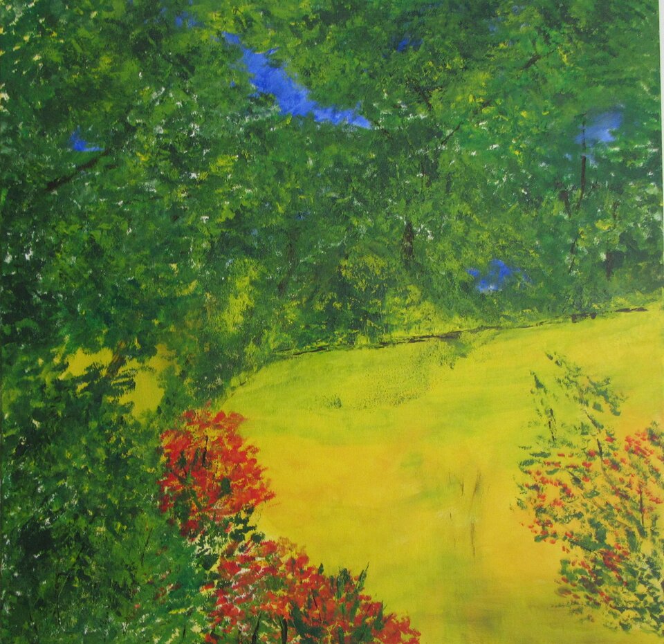Farbspiel..., Acryl auf Leinwand, Sigrid Braun-Umbach
