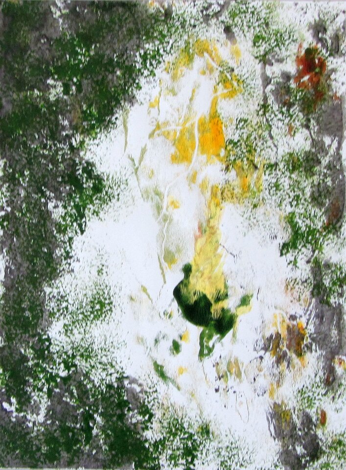 Waldlichtung 2, Mischtechnik Papier, Sigrid Braun-Umbach