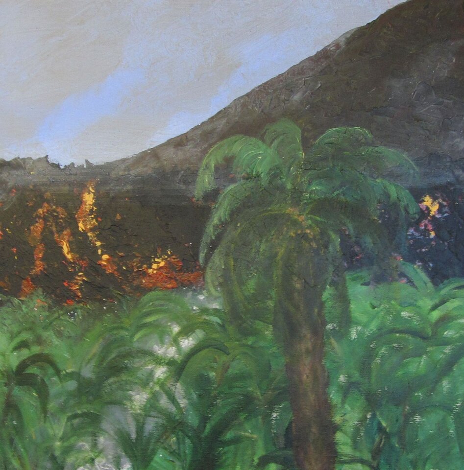 Lavawalze, Acryl Malkarton, Sigrid Braun-Umbach