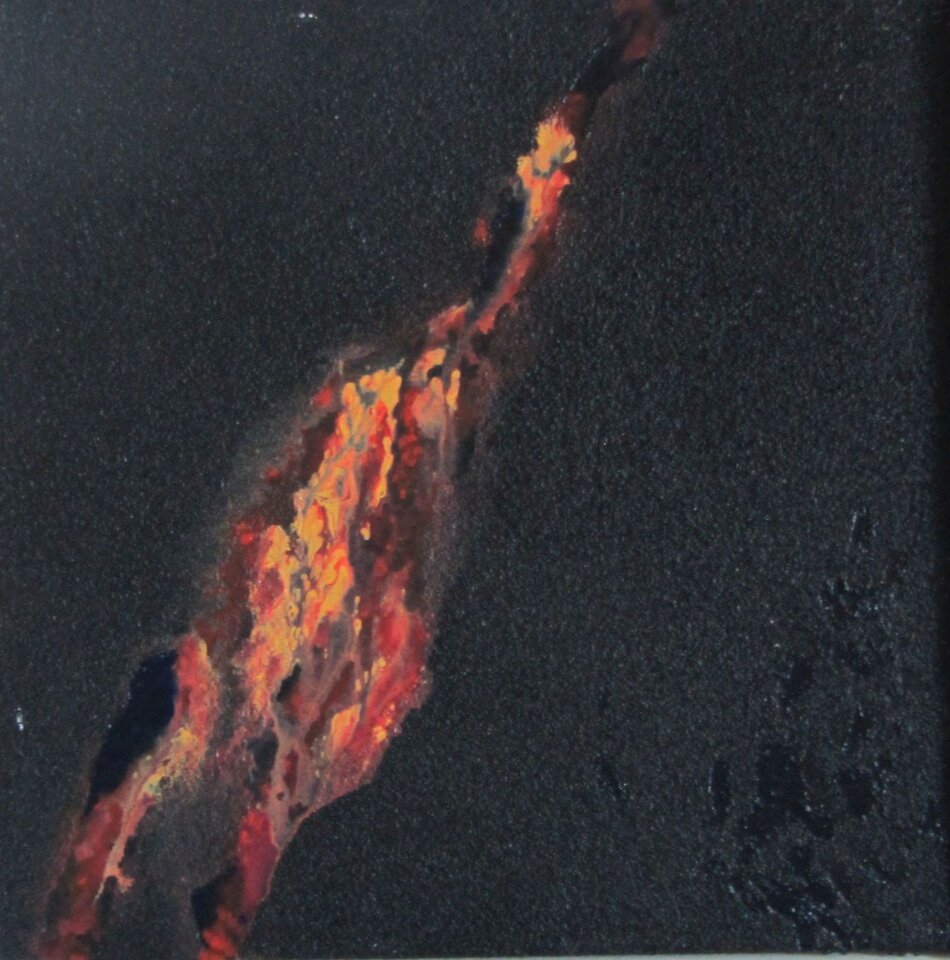 Ausbruch 1, Mischtechnik auf Leinwand, Sigrid Braun-Umbach