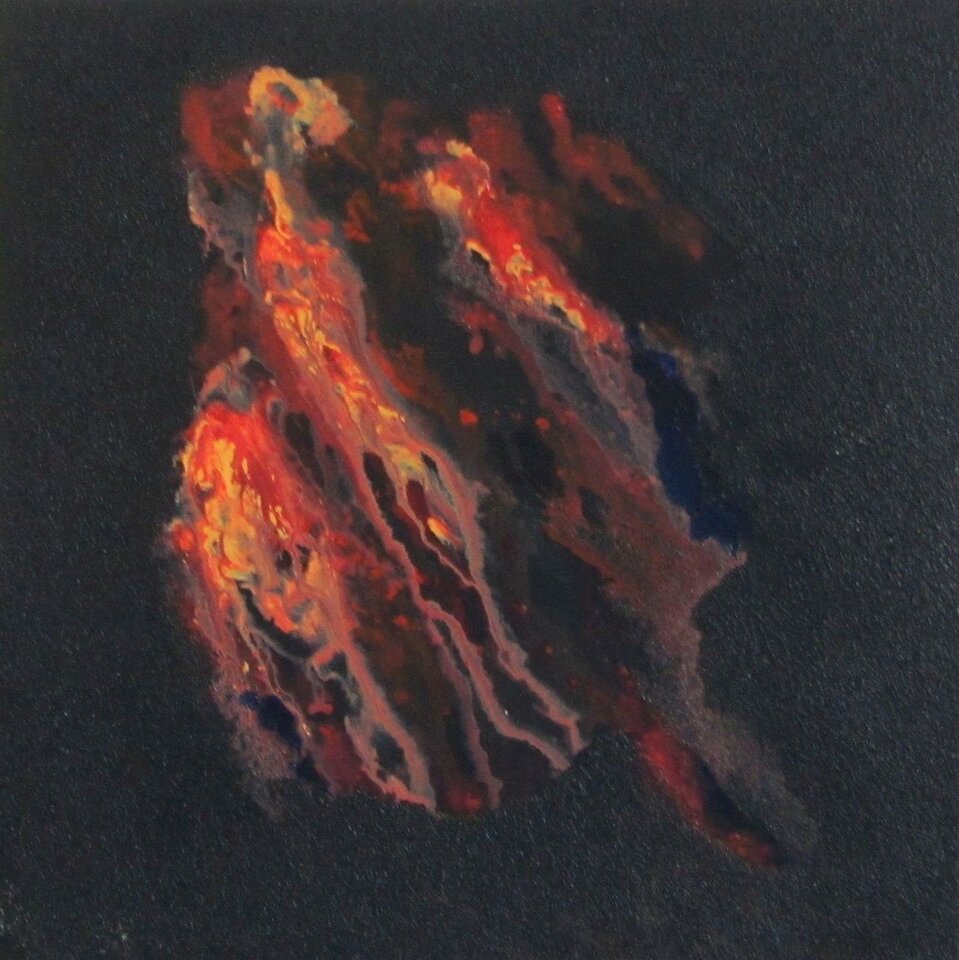 Ausbruch 2, Mischtechnik auf Leinwand, Sigrid Braun-Umbach