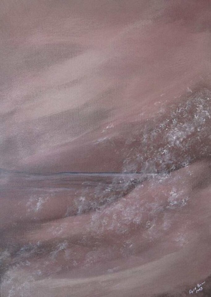 Abendwolken, Acryl auf Leinwand, Sigrid Braun-Umbach
