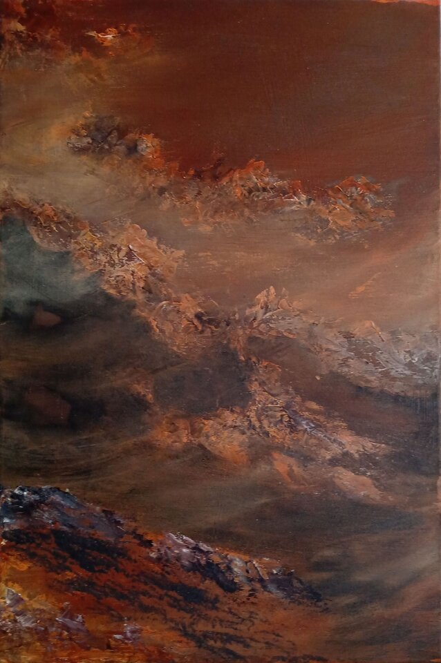 Relikte, Acryl auf Leinwand, Sigrid Braun-Umbach